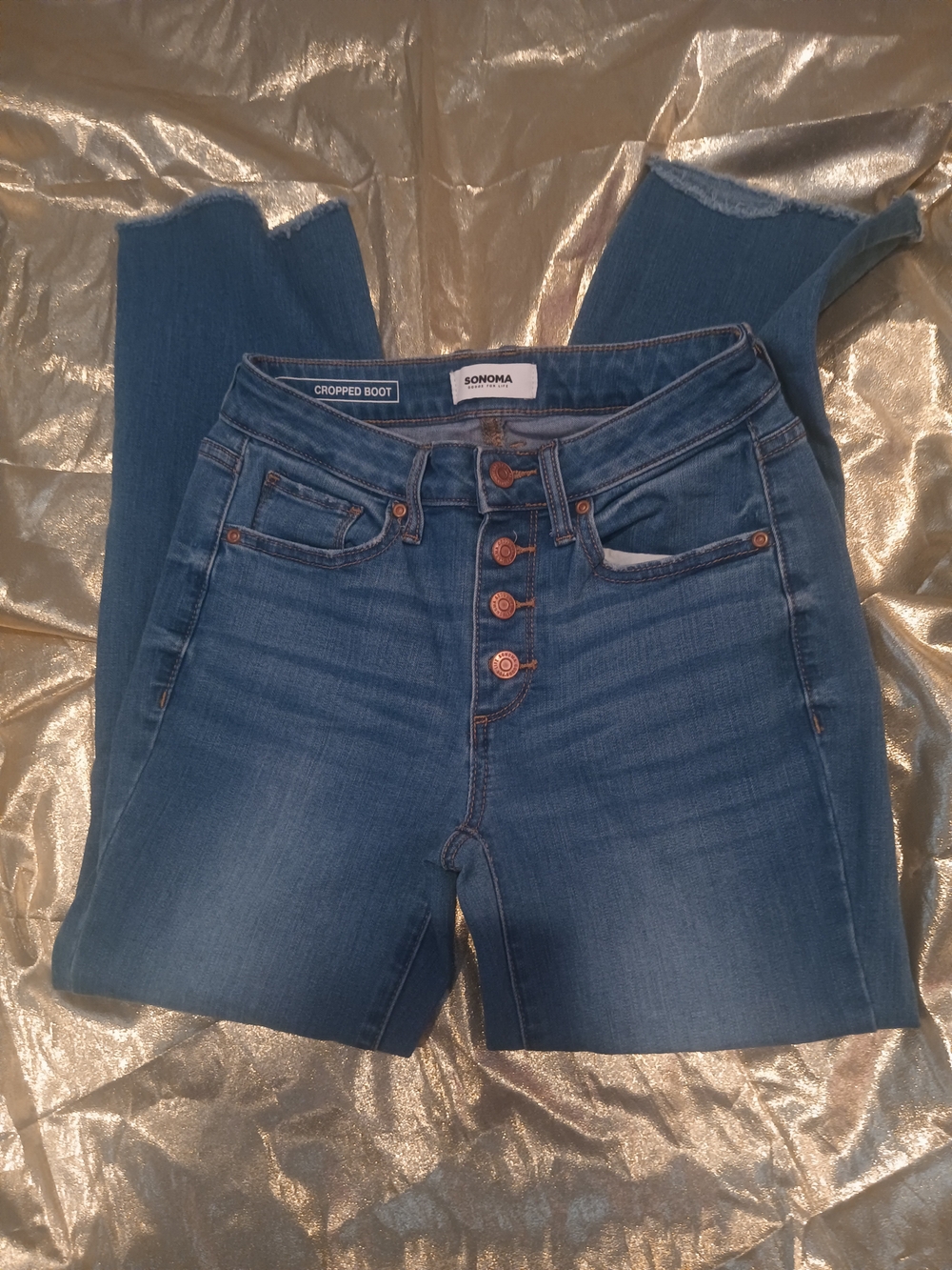 SONOMA Cropped Boot Stretch Jeans Size 2